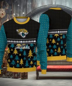 NFL Jacksonville Jaguars Christmas Pattern V2 Sport Christmas Ugly Sweater 3D