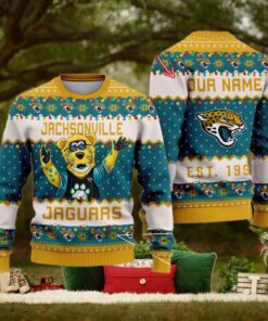 NFL Jacksonville Jaguars Cute Mascot Custom Ugly Christmas Sweater
