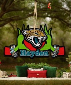 NFL Jacksonville Jaguars Grinch Christmas Ornament Personalized Your Name 2023 Christmas Tree