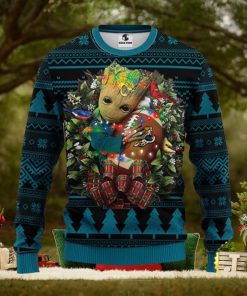 NFL Jacksonville Jaguars Groot Hug Christmas Ugly Sweater