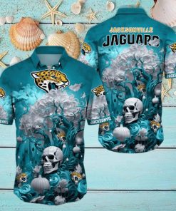 NFL Jacksonville Jaguars Halloween Skull Pumpkin Hawaiian Shirt