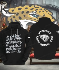 NFL Jacksonville Jaguars Justice Opportunity Equity Freedom Hoodie