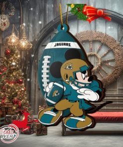 NFL Jacksonville Jaguars Mickey Mouse Christmas Ornament 2023 Christmas Tree Decorations