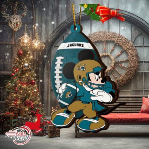 NFL Jacksonville Jaguars Mickey Mouse Christmas Ornament 2023 Christmas Tree Decorations