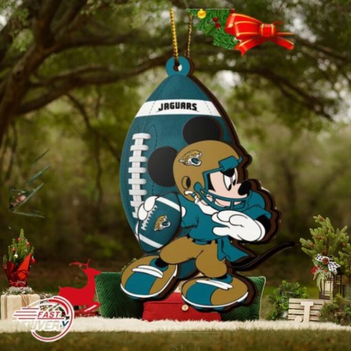 NFL Jacksonville Jaguars Mickey Mouse Christmas Ornament 2023 Christmas Tree Decorations