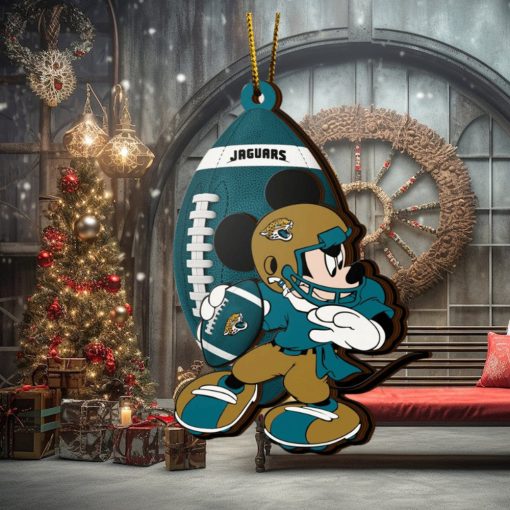 NFL Jacksonville Jaguars Mickey Mouse Christmas Ornament