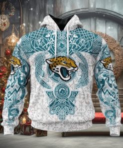 NFL Jacksonville Jaguars Norse Viking Symbols 3D Hoodie