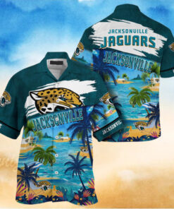 NFL Jacksonville Jaguars Palm Tree Hot Summer Hawaiian Shirt Gifts Sport Fans