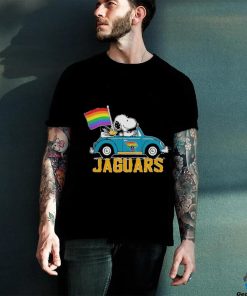 NFL Jacksonville Jaguars Snoopy Peanuts LGBT Flag T Shirt