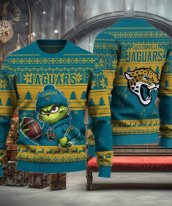 NFL Jacksonville Jaguars The Grinch Ugly Christmas Sweater