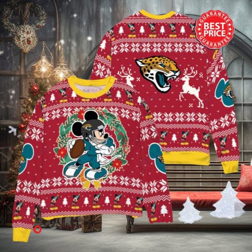 NFL Jacksonville Jaguars x Mickey Mouse Christ Ugly Sweater