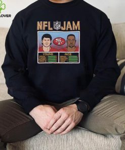 NFL Jam 49ers Young And Rice 2022 shirt