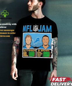 NFL Jam Aidan Hutchinson & Amon Ra St. Brown Detroit Lions Shirt