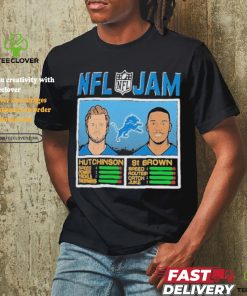 NFL Jam Aidan Hutchinson & Amon Ra St. Brown Detroit Lions Shirt