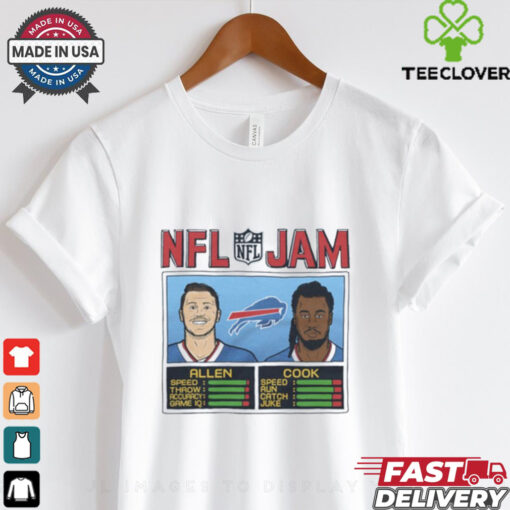 NFL Jam Buffalo Bills Allen And Cook t hoodie, sweater, longsleeve, shirt v-neck, t-shirt