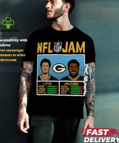 NFL Jam Jordan Love And Josh Jacobs Green Bay Packers Shirt