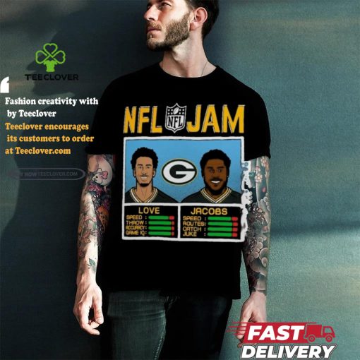 NFL Jam Jordan Love And Josh Jacobs Green Bay Packers Shirt