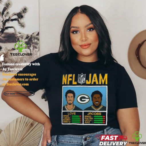 NFL Jam Jordan Love And Josh Jacobs Green Bay Packers Shirt