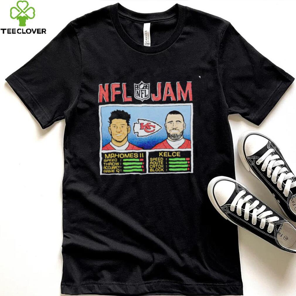 NFL Jam Kansas City Chiefs Mahomes II and Kelce retro shirt NFL Jam Kansas City Chiefs Mahomes II and Kelce retro shirt