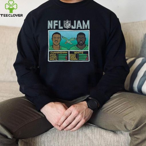 NFL Jam Philadelphia Eagles Randall Cunningham And Reggie White hoodie, sweater, longsleeve, shirt v-neck, t-shirt