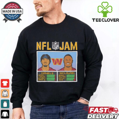 NFL Jam Washington Commanders Jayden Daniels and Terry McLaurin shirt