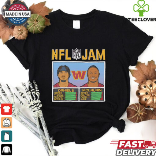 NFL Jam Washington Commanders Jayden Daniels and Terry McLaurin shirt