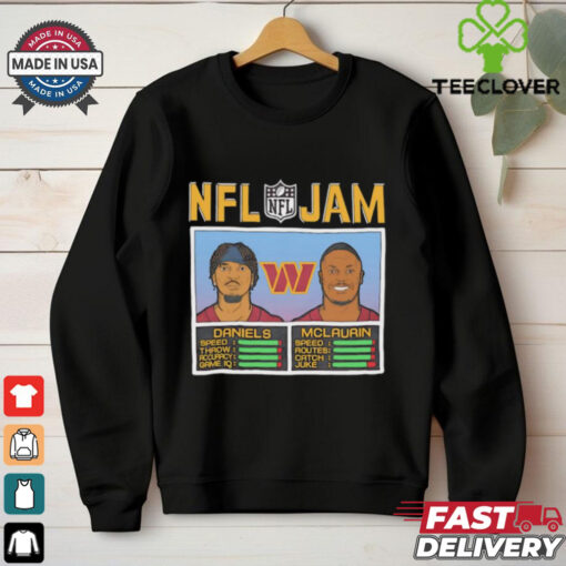 NFL Jam Washington Commanders Jayden Daniels and Terry McLaurin shirt