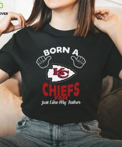 NFL Kansas City Chiefs Born A Fan Just Like My Father T Shirt 1 NFL Kansas City Chiefs Born A Fan Just Like My Father T Shirt
