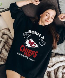 NFL Kansas City Chiefs Born A Fan Just Like My Father T Shirt 3 NFL Kansas City Chiefs Born A Fan Just Like My Father T Shirt
