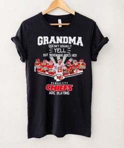 NFL Kansas City Chiefs Grandma Doesn’t Usually Yell But When She Does Her signature hoodie, sweater, longsleeve, shirt v-neck, t-shirt