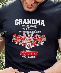 NFL Kansas City Chiefs Grandma Doesn’t Usually Yell But When She Does Her signature hoodie, sweater, longsleeve, shirt v-neck, t-shirt