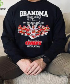 NFL Kansas City Chiefs Grandma Doesn’t Usually Yell But When She Does Her signature hoodie, sweater, longsleeve, shirt v-neck, t-shirt