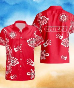 NFL Kansas City Chiefs Hawaiian Shirt Red Aloha Beach Lovers Gift