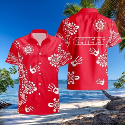 NFL Kansas City Chiefs Hawaiian Shirt Red Aloha Beach Lovers Gift