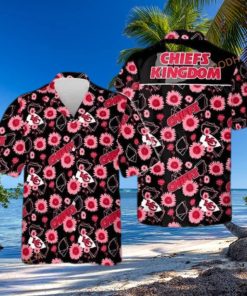 NFL Kansas City Chiefs Hawaiian Shirt Sunflower Pattern Gift For Beach Trip