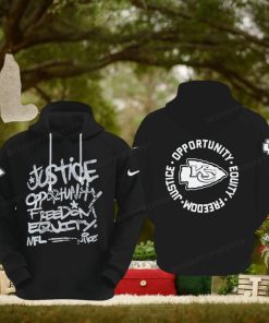 NFL Kansas City Chiefs Justice Opportunity Equity Freedom Hoodie