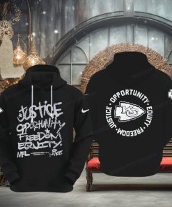 NFL Kansas City Chiefs Justice Opportunity Equity Freedom Hoodie