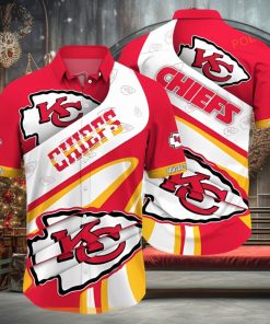 NFL Kansas City Chiefs Logo Hawaiian Shirt, Gift For Football NFL Fans