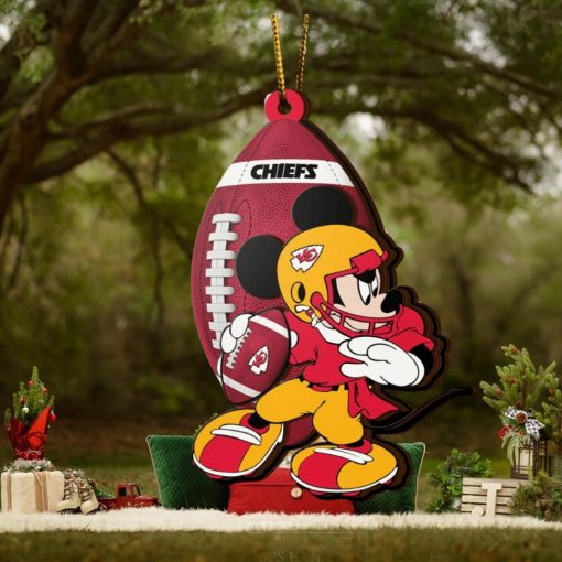 NFL Kansas City Chiefs Mickey Mouse Christmas Ornament