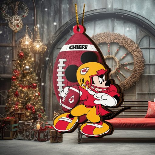 NFL Kansas City Chiefs Mickey Mouse Christmas Ornament