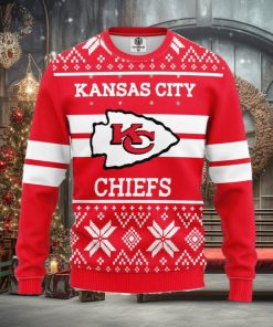 NFL Kansas City Chiefs New Season Weave Knitted Christmas 3D Sweater