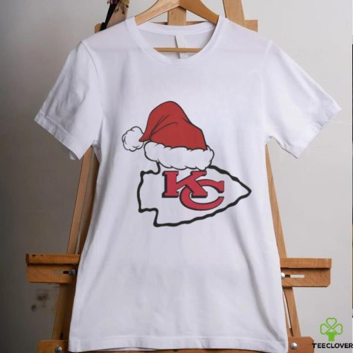 NFL Kansas City Chiefs Santa Hat Logo Christmas Holiday 2023 T hoodie, sweater, longsleeve, shirt v-neck, t-shirt