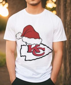 NFL Kansas City Chiefs Santa Hat Logo Christmas Holiday 2023 T hoodie, sweater, longsleeve, shirt v-neck, t-shirt