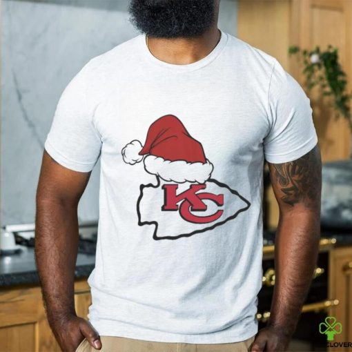 NFL Kansas City Chiefs Santa Hat Logo Christmas Holiday 2023 T hoodie, sweater, longsleeve, shirt v-neck, t-shirt