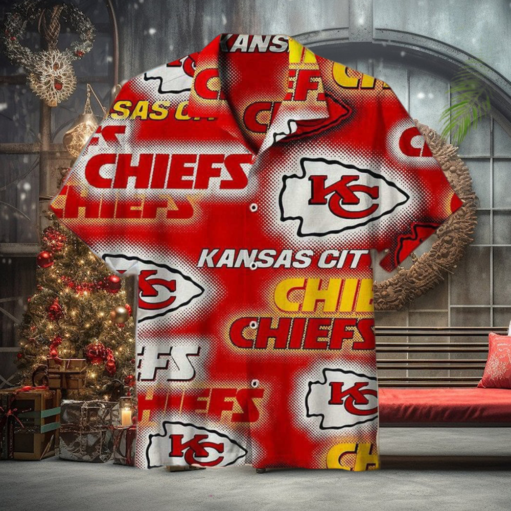 NFL Kansas City Chiefs Short Sleeve Hawaiian Shirt NFL Kansas City Chiefs Short Sleeve Hawaiian Shirt