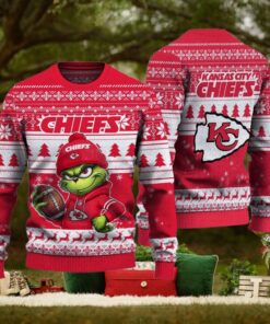 NFL Kansas City Chiefs The Grinch Ugly Christmas Sweater