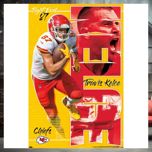 NFL Kansas City Chiefs   Travis Kelce 22 Wall Poster