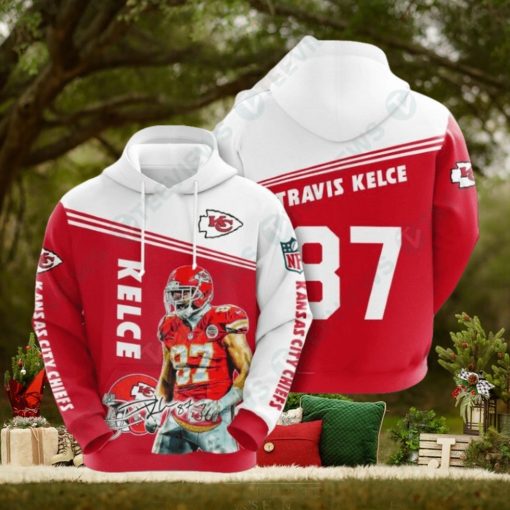 NFL Kansas City Chiefs Travis Kelce Best 3D Hoodies