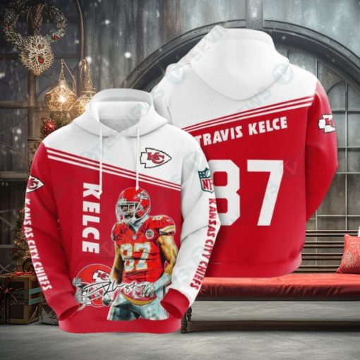 NFL Kansas City Chiefs Travis Kelce Best 3D Hoodies