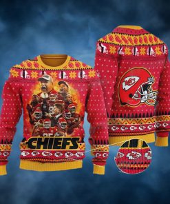 NFL Kansas City Chiefs Ugly Christmas Sweater Football Fan Gift